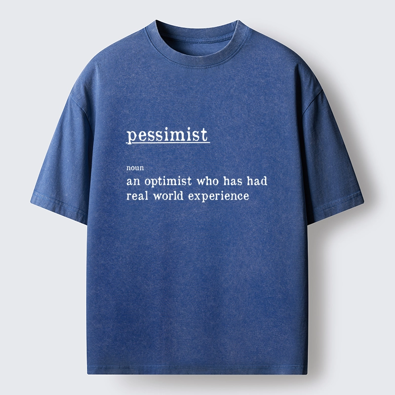 Tokyo-Tiger Real Life Pessimist Meme Washed T-Shirt