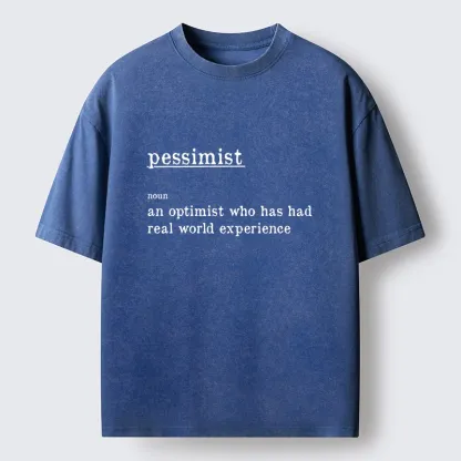 Tokyo-Tiger Real Life Pessimist Meme Washed T-Shirt