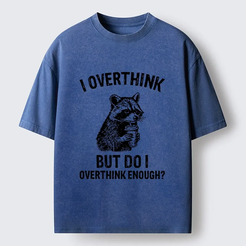 Tokyo-Tiger Constant Overthinking Washed T-Shirt
