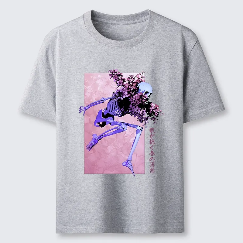 Tokyo-Tiger Dark Floral Bones Classic T-Shirt Sale
