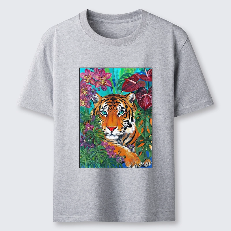 Tokyo-Tiger Floral Tiger Portrait Classic T-Shirt