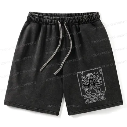 Tokyo-Tiger I Wish I Was An Octopus Japan Washed Shorts