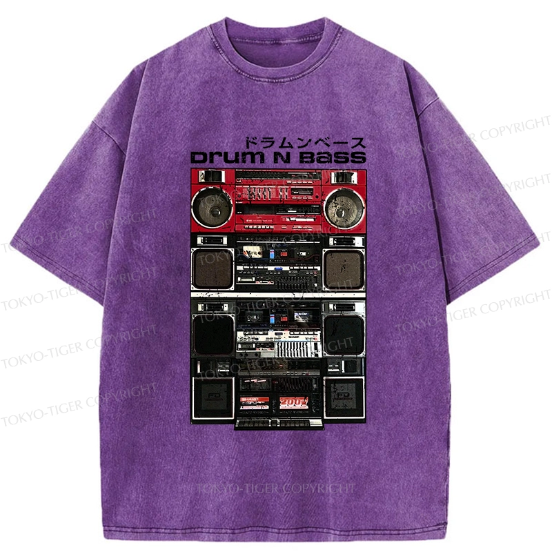 Tokyo-Tiger Drum And Bass Washed T-Shirt