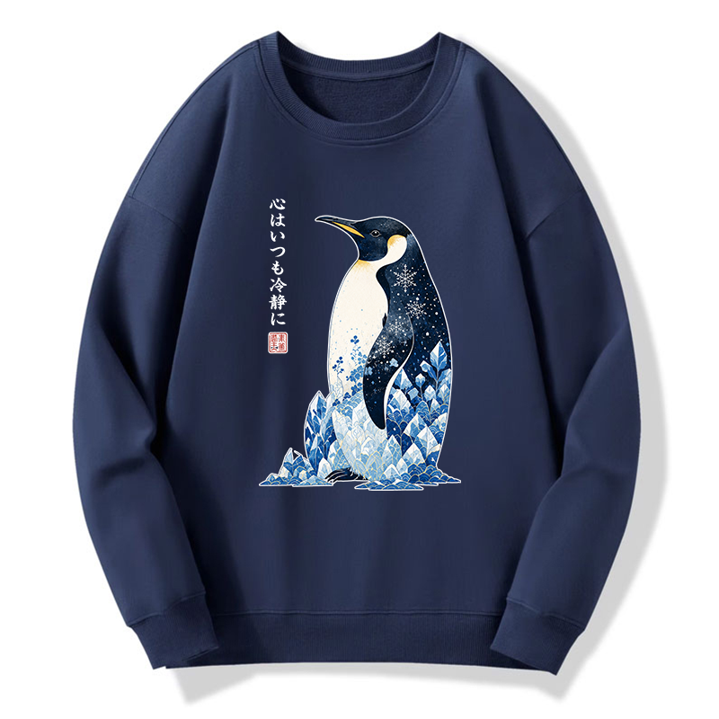 Tokyo-Tiger Keep Calm Penguin Classic Sweatshirt