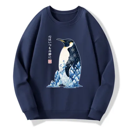 Tokyo-Tiger Keep Calm Penguin Classic Sweatshirt