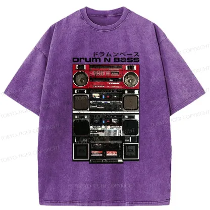 Tokyo-Tiger Drum And Bass Washed T-Shirt