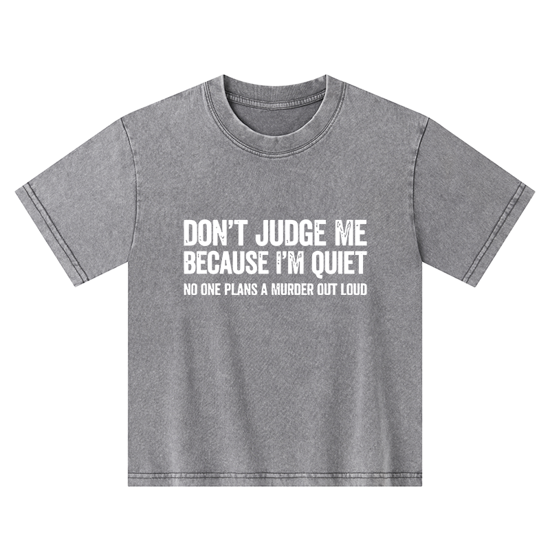 Tokyo-Tiger Sarcastic Funny Quote Kids Washed T-Shirt