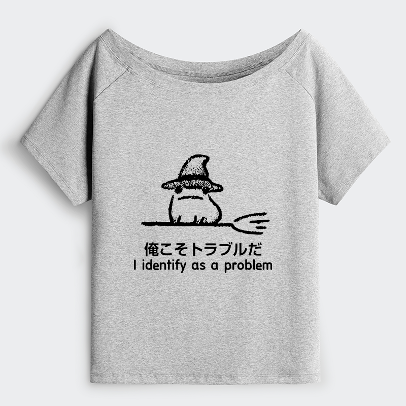 Tokyo-Tiger Mischief Magic Dude Off Shoulder T-Shirt