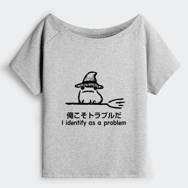 Tokyo-Tiger Mischief Magic Dude Off Shoulder T-Shirt Sale