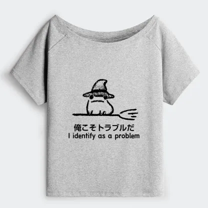 Tokyo-Tiger Mischief Magic Dude Off Shoulder T-Shirt