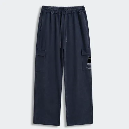 Tokyo-Tiger Black Cat Scratches People Washed Utility Sweatpants