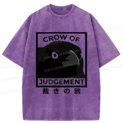 Tokyo-Tiger Raven Of Judgement Washed T-Shirt