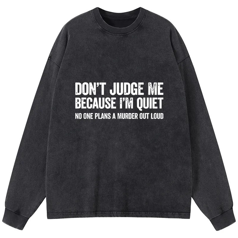 Tokyo-Tiger Sarcastic Funny Quote Washed Long Sleeve T-Shirt