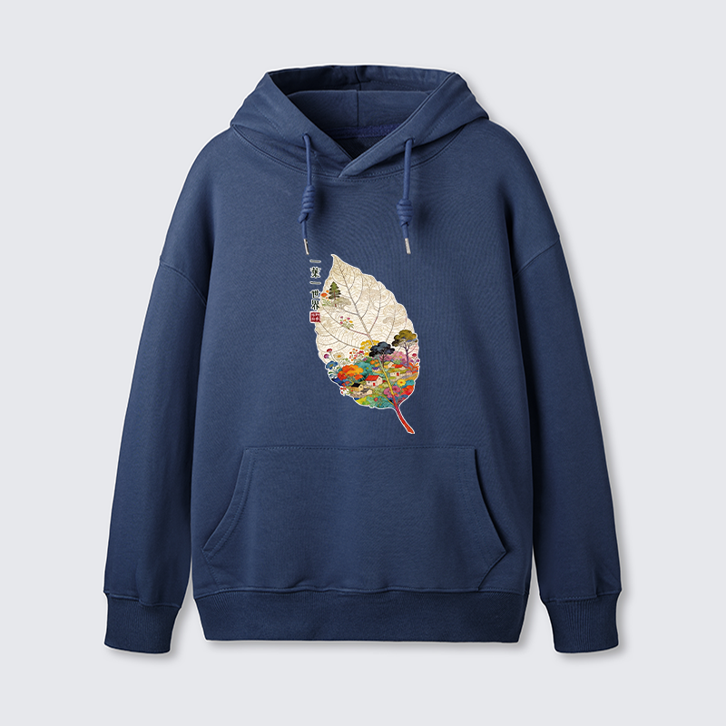 Tokyo-Tiger One Leaf Holds A Tiny Colorful World Classic Hoodie