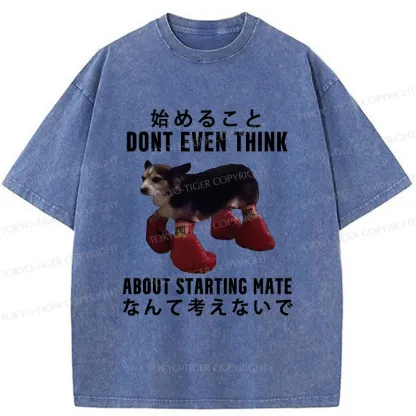 Tokyo-Tiger Funny Violent Boxer Washed T-Shirt