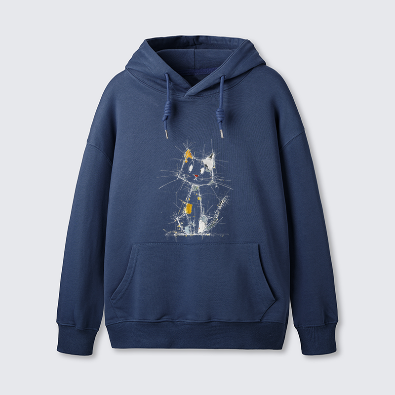 Tokyo-Tiger Minimal Splash Ink Cute Cat Classic Hoodie