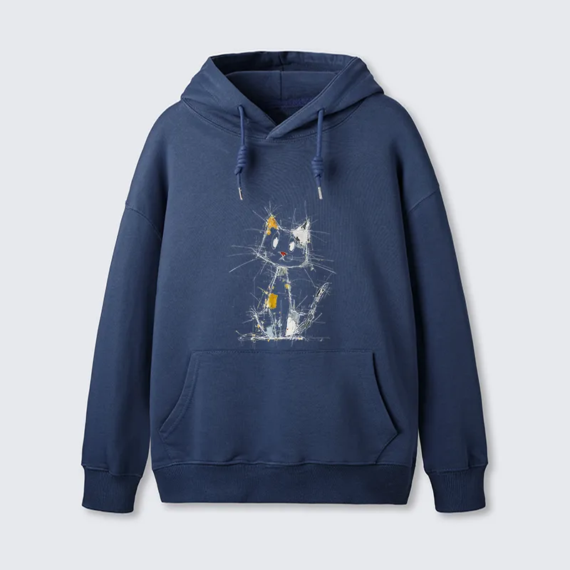 Tokyo-Tiger Minimal Splash Ink Cute Cat Classic Hoodie