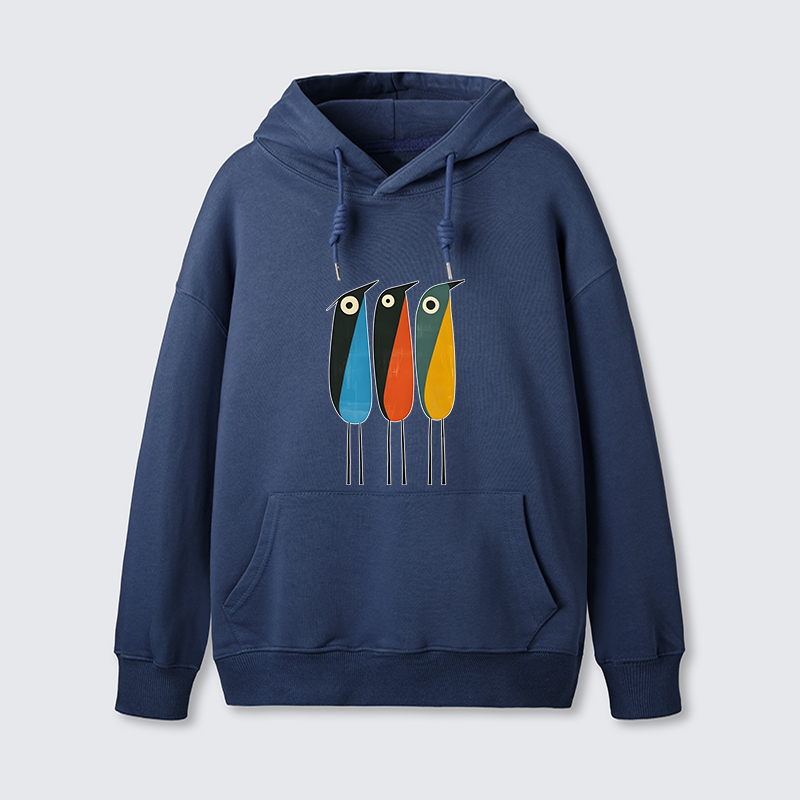 Tokyo-Tiger Bold Shape Birds Classic Hoodie