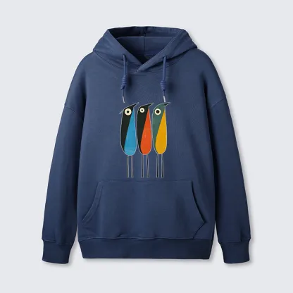 Tokyo-Tiger Bold Shape Birds Classic Hoodie