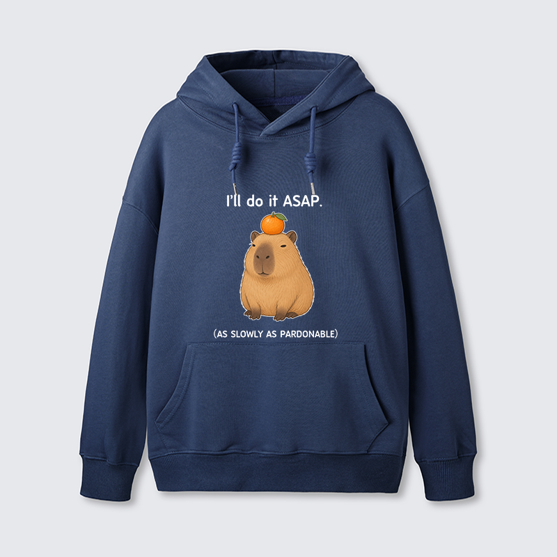 Tokyo-Tiger Slow Task Capybara Meme Classic Hoodie