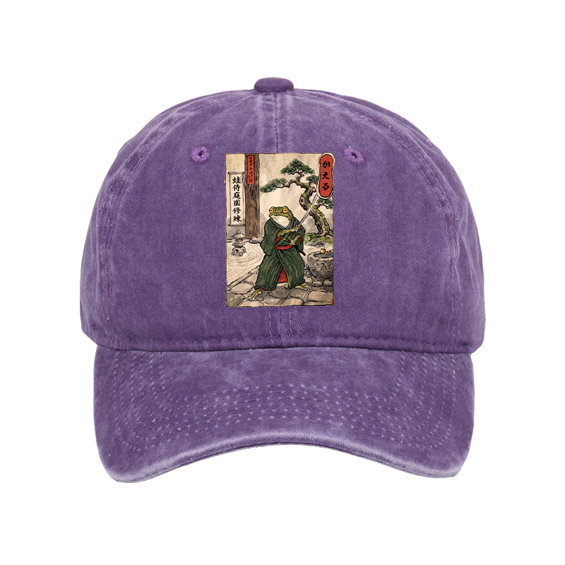 Tokyo-Tiger Samurai Frog Training Washed Cap