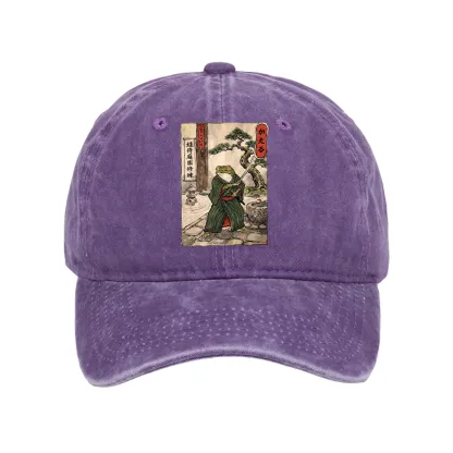Tokyo-Tiger Samurai Frog Training Washed Cap
