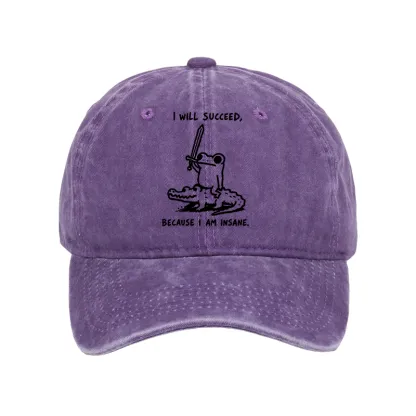 Tokyo-Tiger Warrior Frog Funny Meme Washed Cap