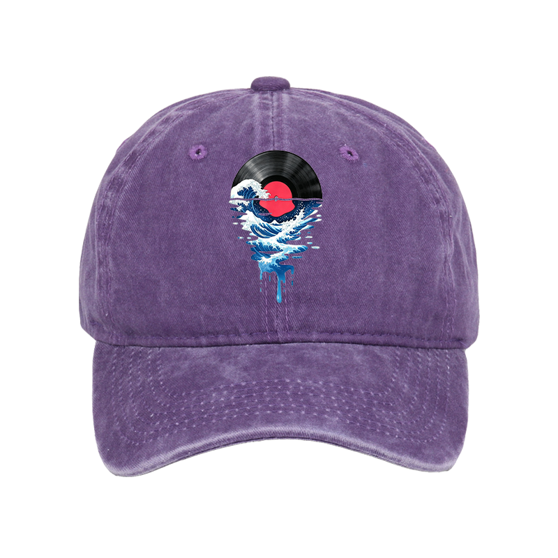 Tokyo-Tiger Vinyl Records And Waves Washed Cap