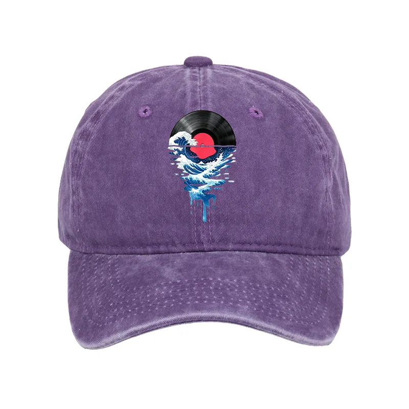 Tokyo-Tiger Vinyl Records And Waves Washed Cap