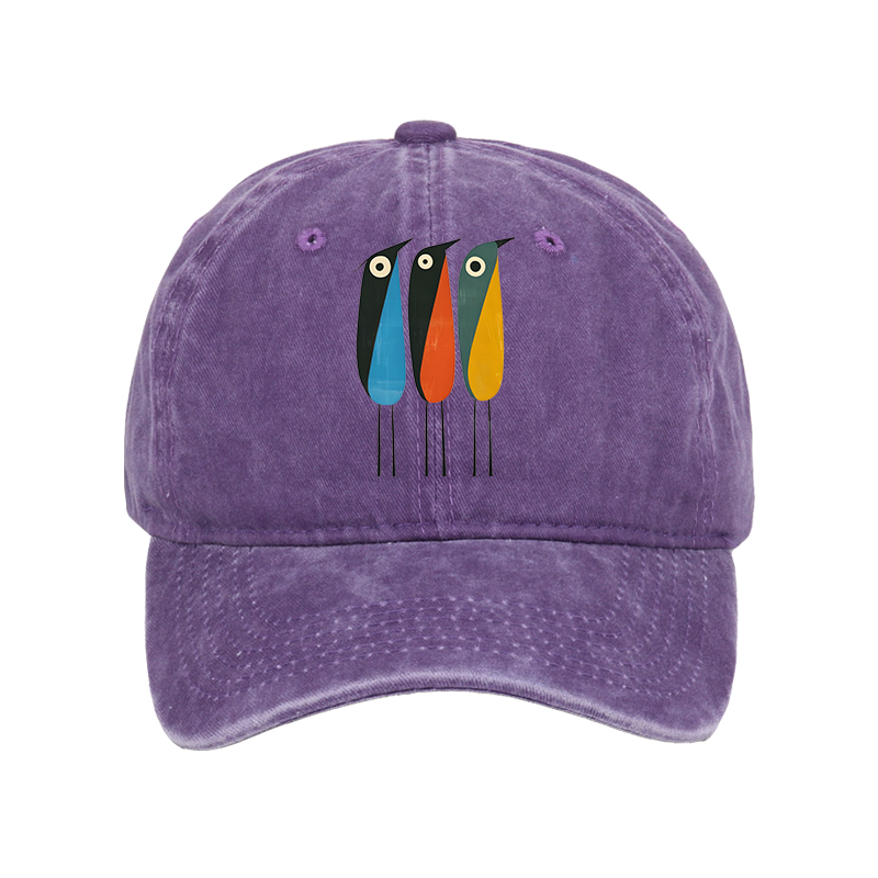 Tokyo-Tiger Bold Shape Birds Washed Cap