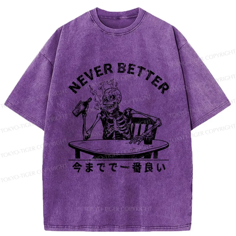 Tokyo-Tiger Never Better Japanese Washed T-Shirt