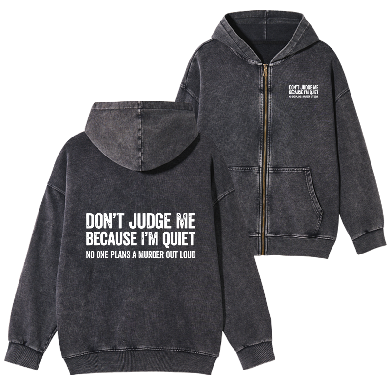 Tokyo-Tiger Sarcastic Funny Quote Washed Zip Hoodie