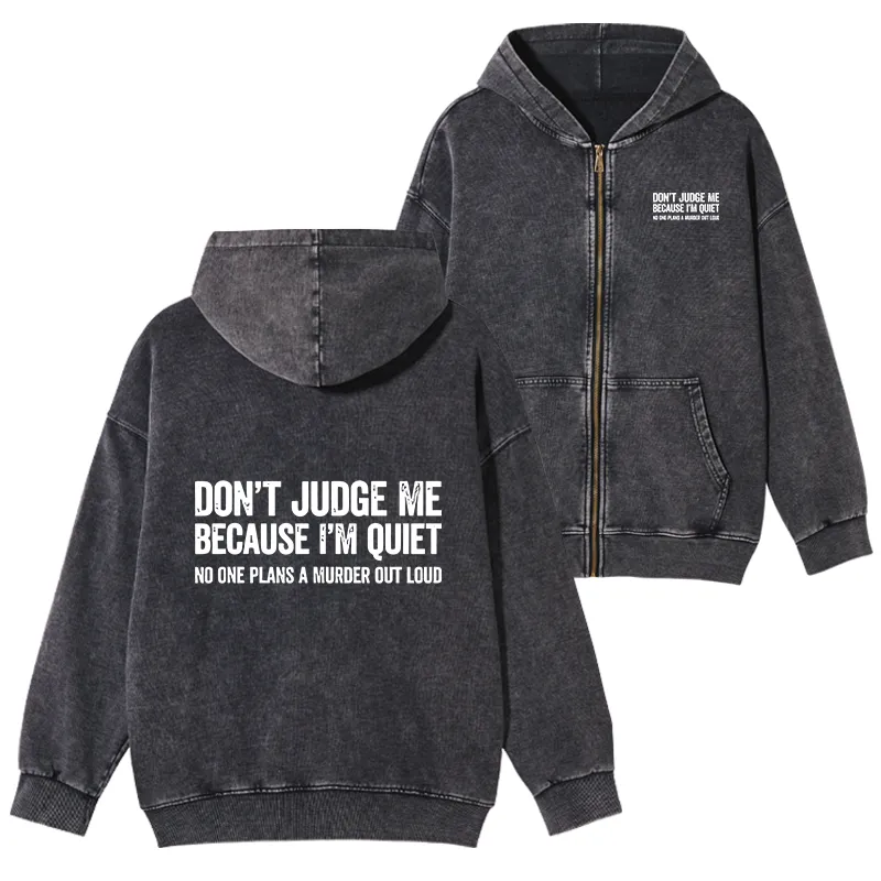 Tokyo-Tiger Sarcastic Funny Quote Washed Zip Hoodie