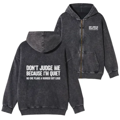 Tokyo-Tiger Sarcastic Funny Quote Washed Zip Hoodie