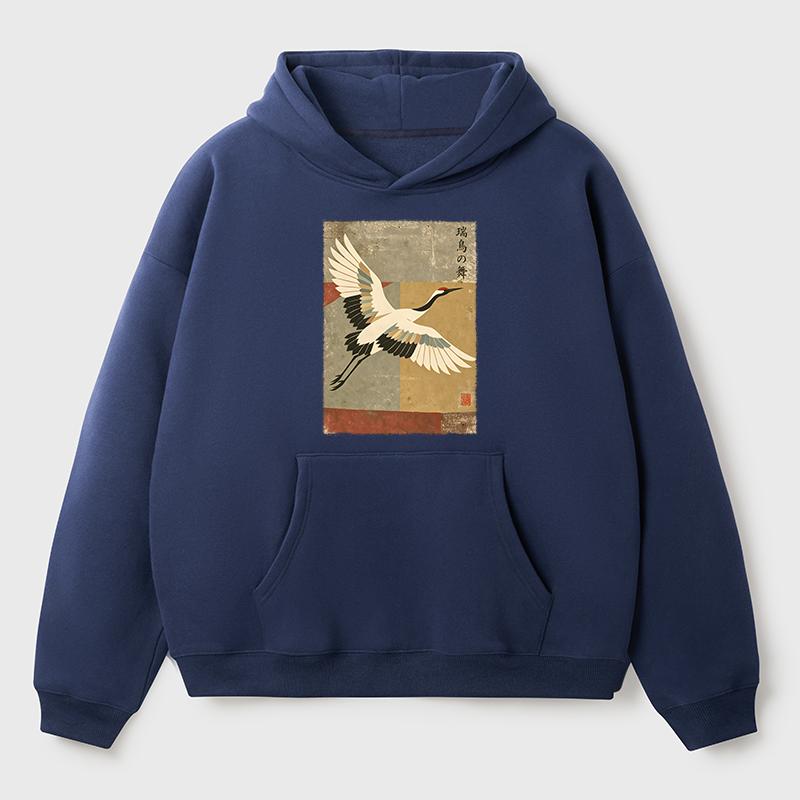 Tokyo-Tiger Crane Spirit Adult Fleece Hoodie