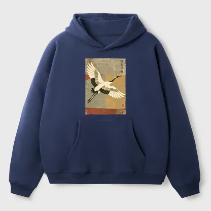 Tokyo-Tiger Crane Spirit Adult Fleece Hoodie