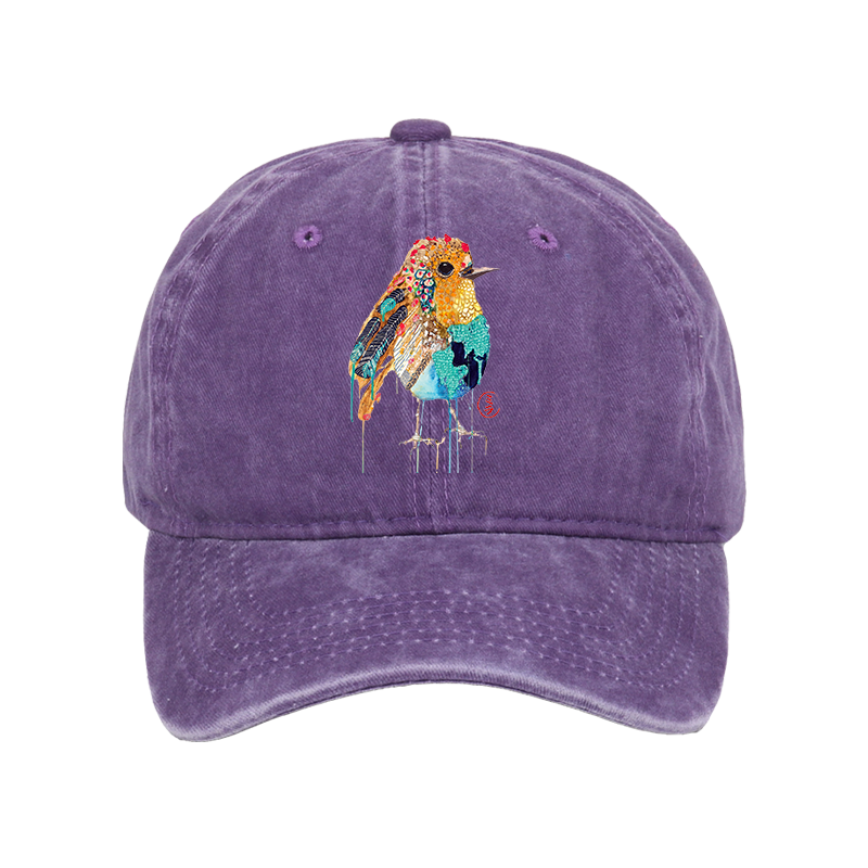 Tokyo-Tiger Sparkly Wild Bird Washed Cap