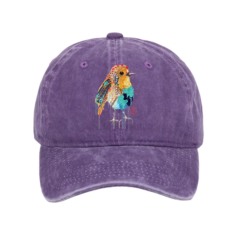 Tokyo-Tiger Sparkly Wild Bird Washed Cap