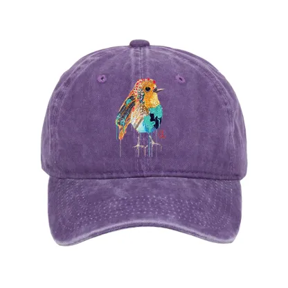Tokyo-Tiger Sparkly Wild Bird Washed Cap