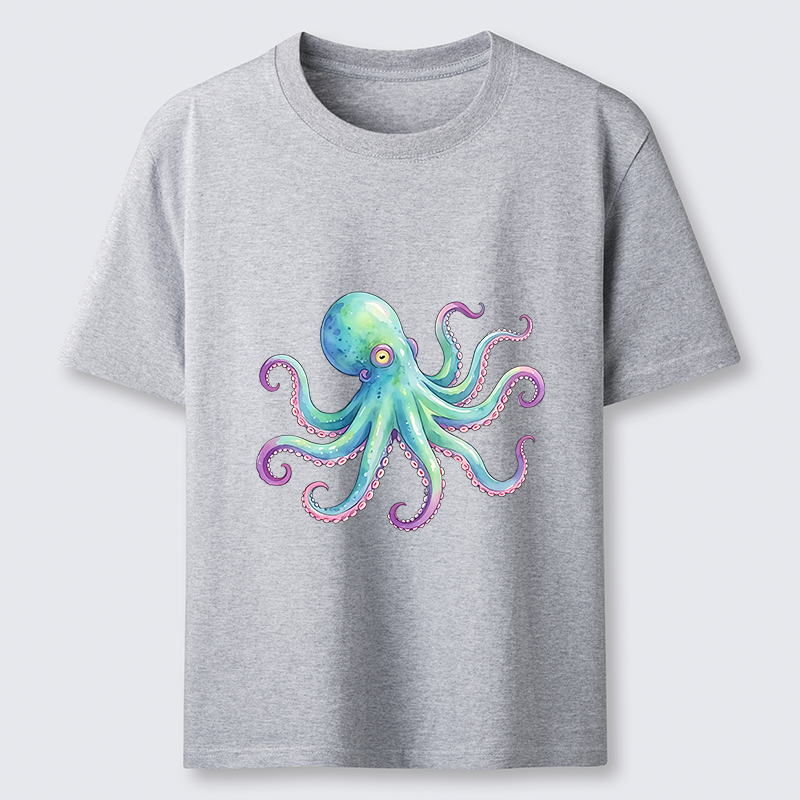 Tokyo-Tiger Watercolor Octopus Classic T-Shirt