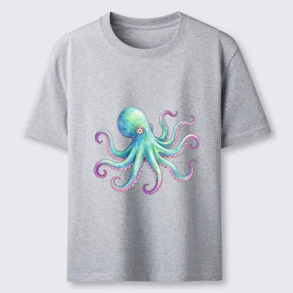 Tokyo-Tiger Watercolor Octopus Classic T-Shirt