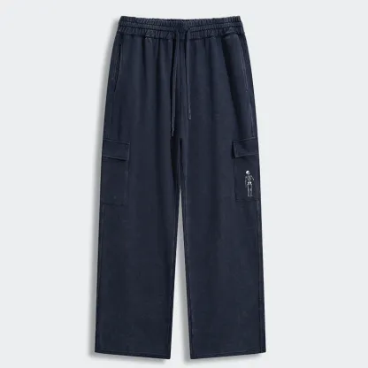 Tokyo-Tiger Skeleton Balloon Meme Washed Utility Sweatpants