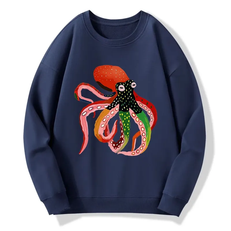 Tokyo-Tiger Colorful Octopus Art Classic Sweatshirt Sale