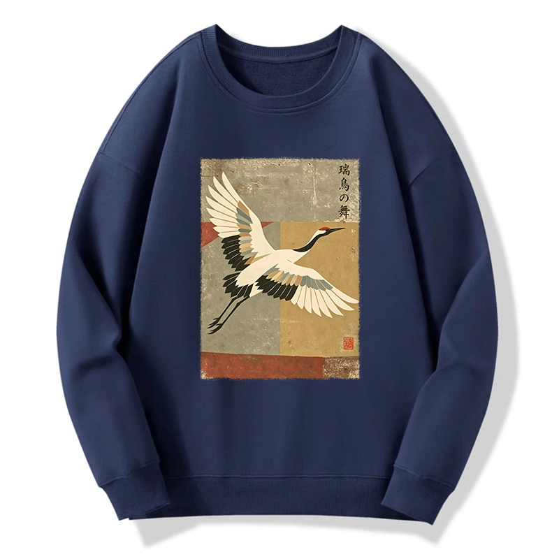 Tokyo-Tiger Crane Spirit Classic Sweatshirt