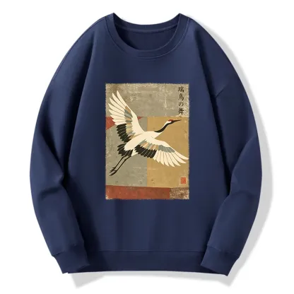 Tokyo-Tiger Crane Spirit Classic Sweatshirt