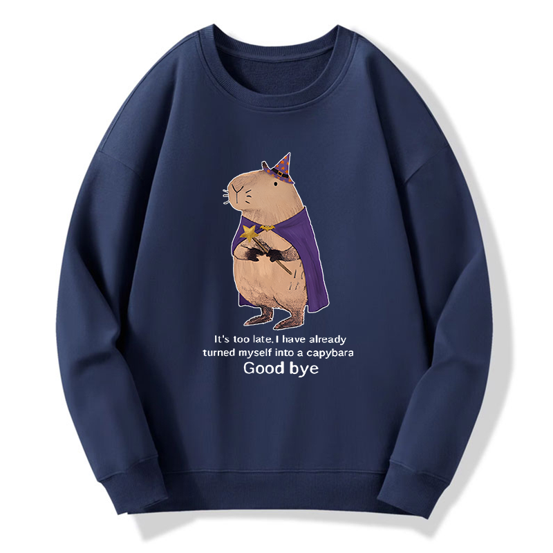 Tokyo-Tiger Funny Wizard Capybara Classic Sweatshirt