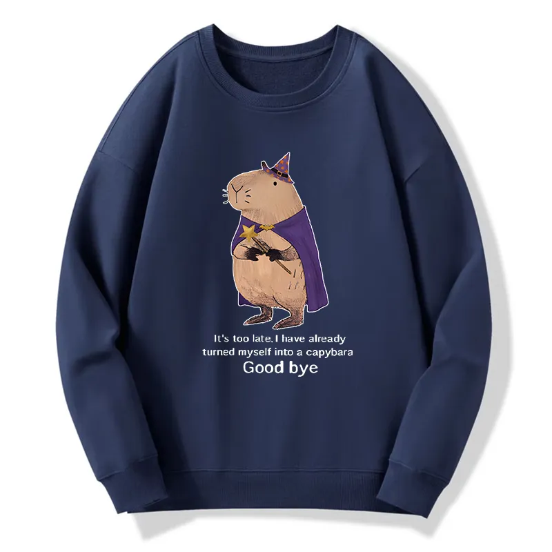 Tokyo-Tiger Funny Wizard Capybara Classic Sweatshirt