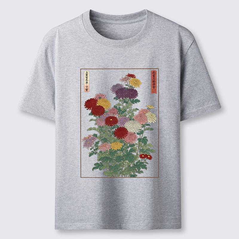 Tokyo-Tiger Traditional Bloom Print Classic T-Shirt