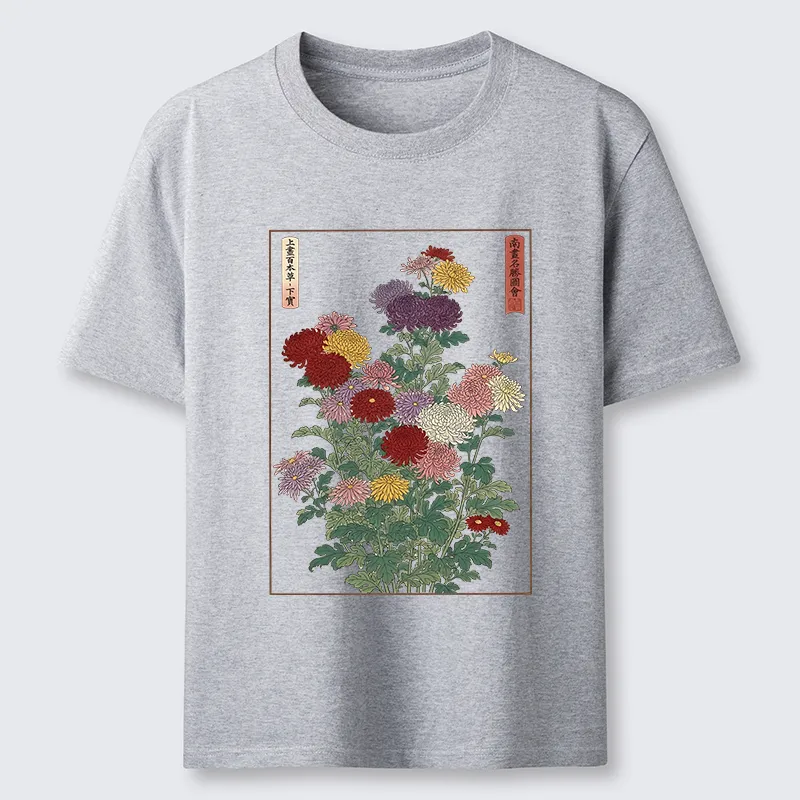 Tokyo-Tiger Traditional Bloom Print Classic T-Shirt
