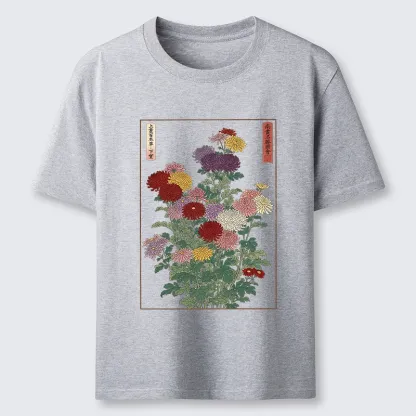 Tokyo-Tiger Traditional Bloom Print Classic T-Shirt